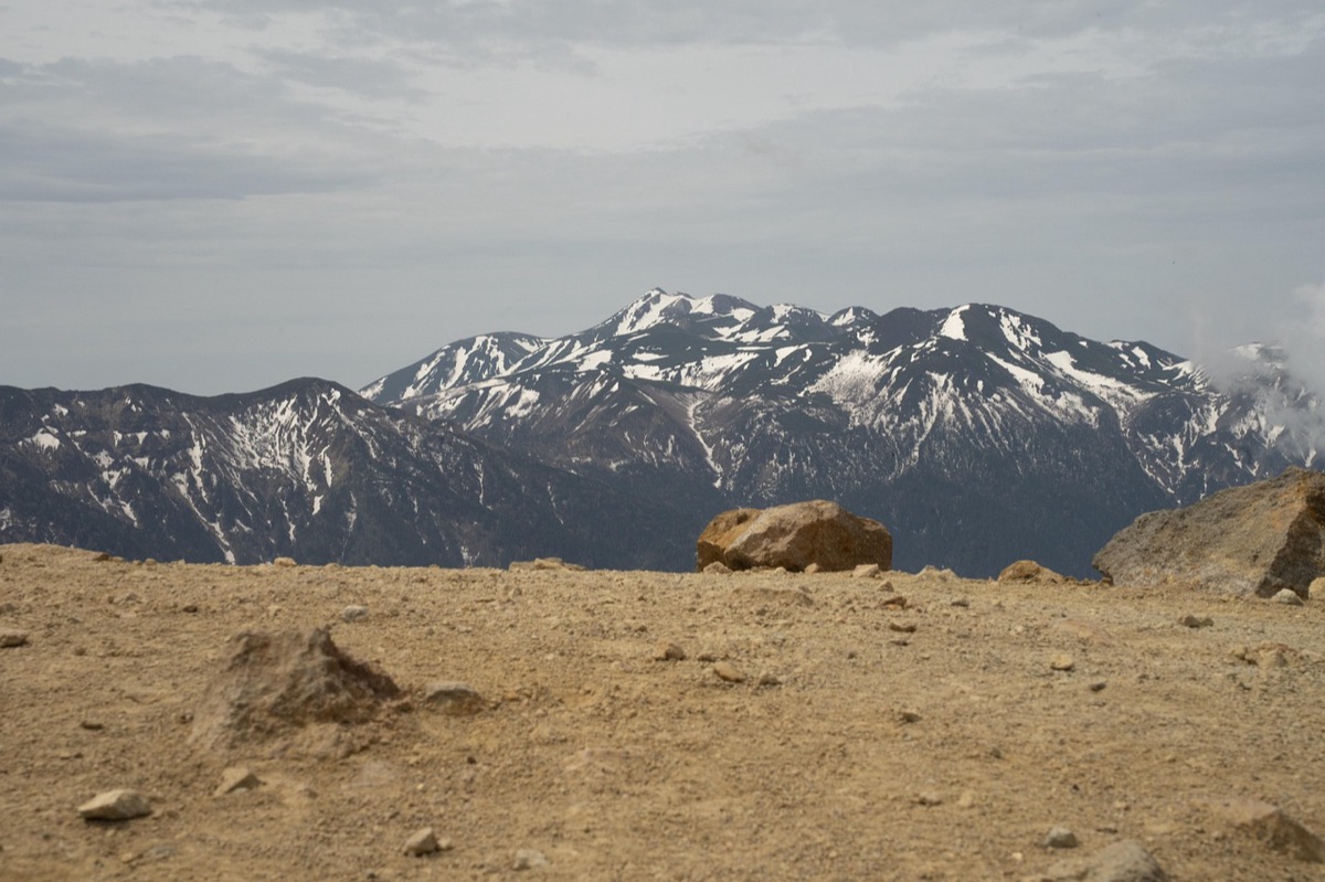 Mountains with rocky terrain